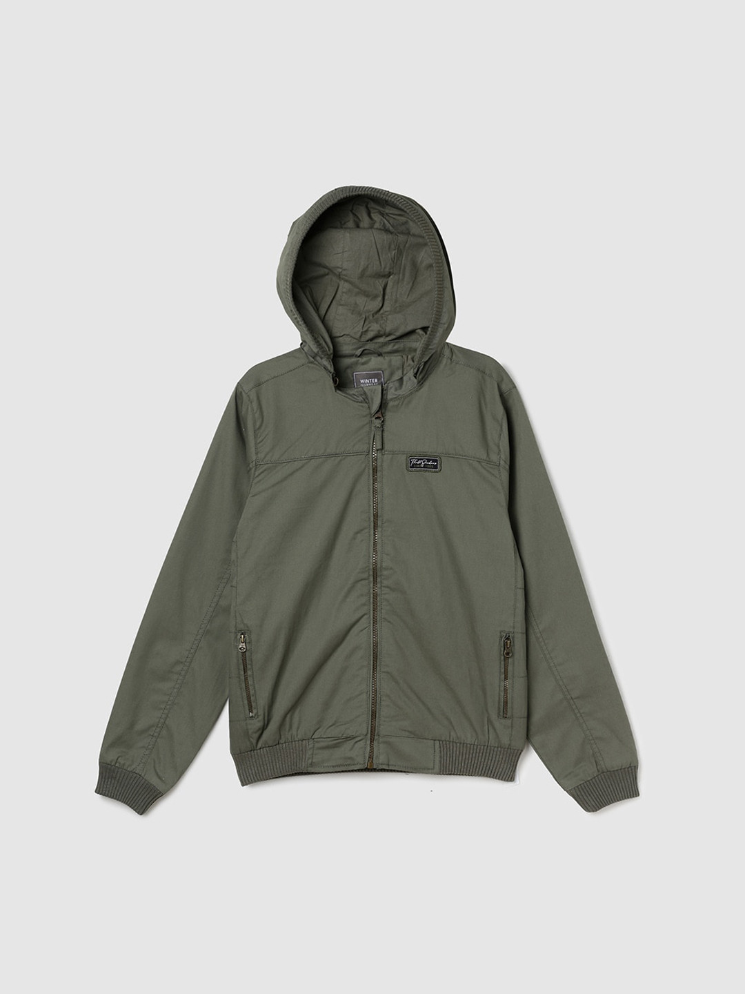 

max Boys Hooded Tailored Jacket, Green