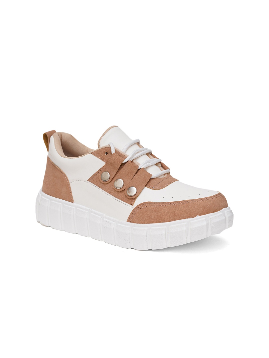 

HASTEN Women Colourblocked Basics Sneakers, White