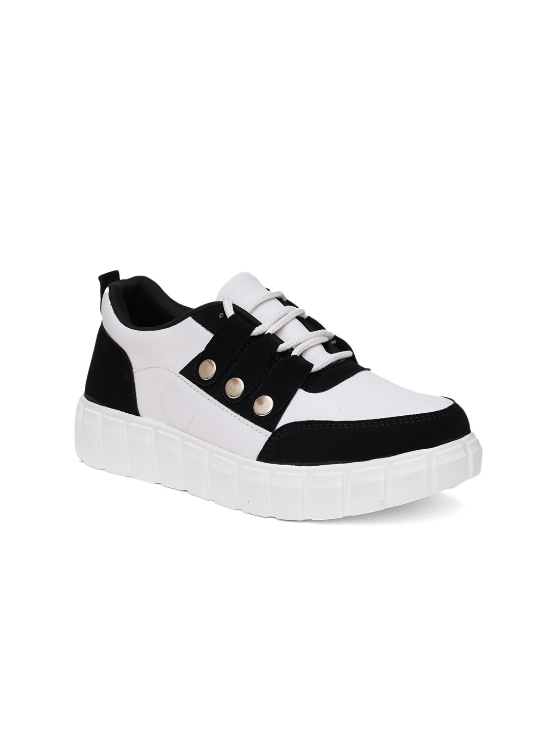 

HASTEN Women Colourblocked Basics Sneakers, White