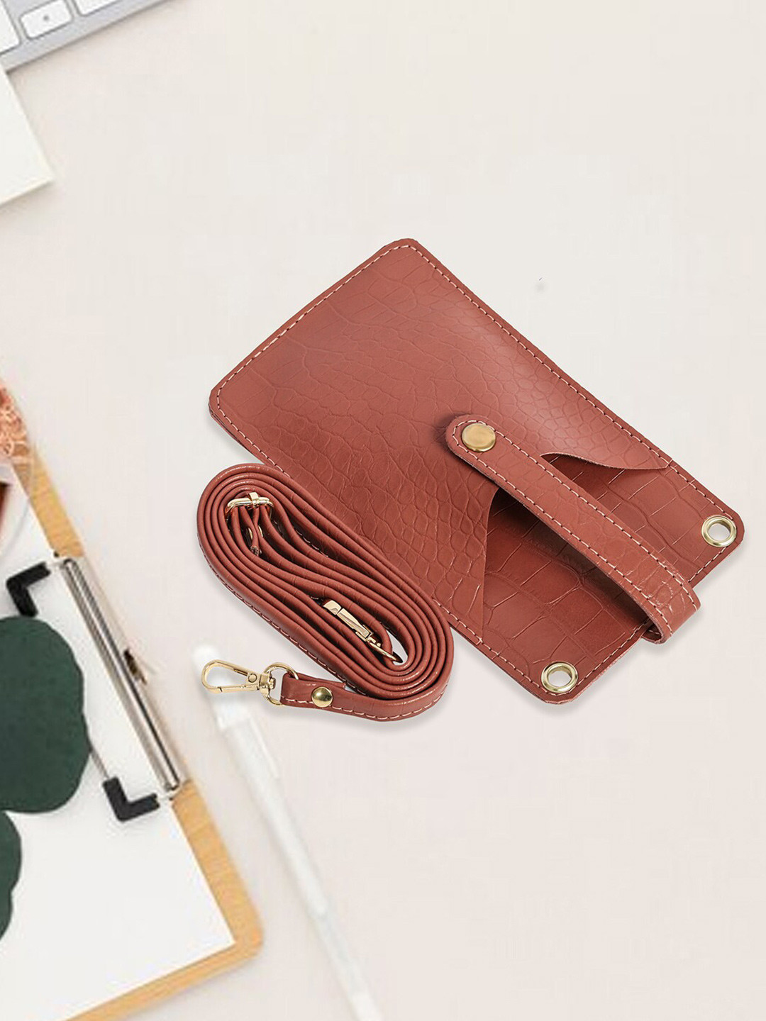 

Bagsy Malone Women Mobile Sling Bag, Brown