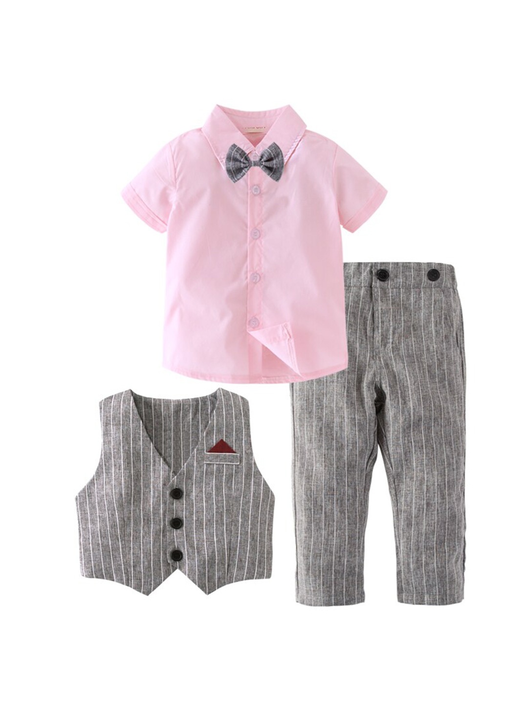 

StyleCast Striped Set Of 3 Suit Set, Pink