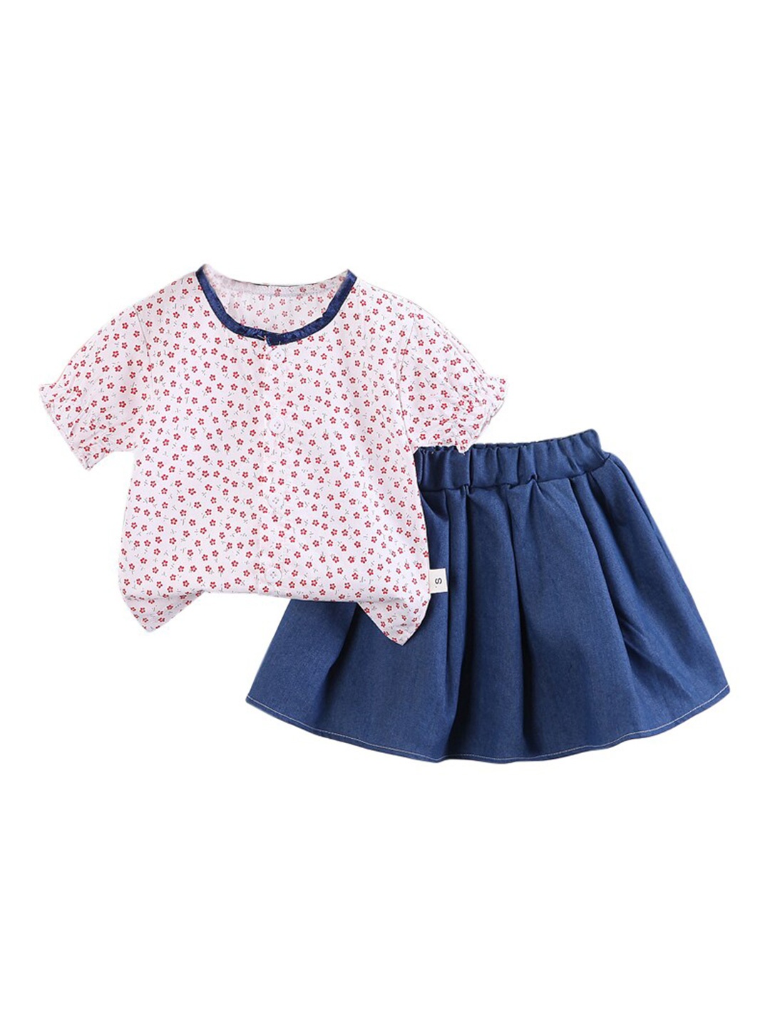 

StyleCast Girls Printed Top with Skirt, Pink