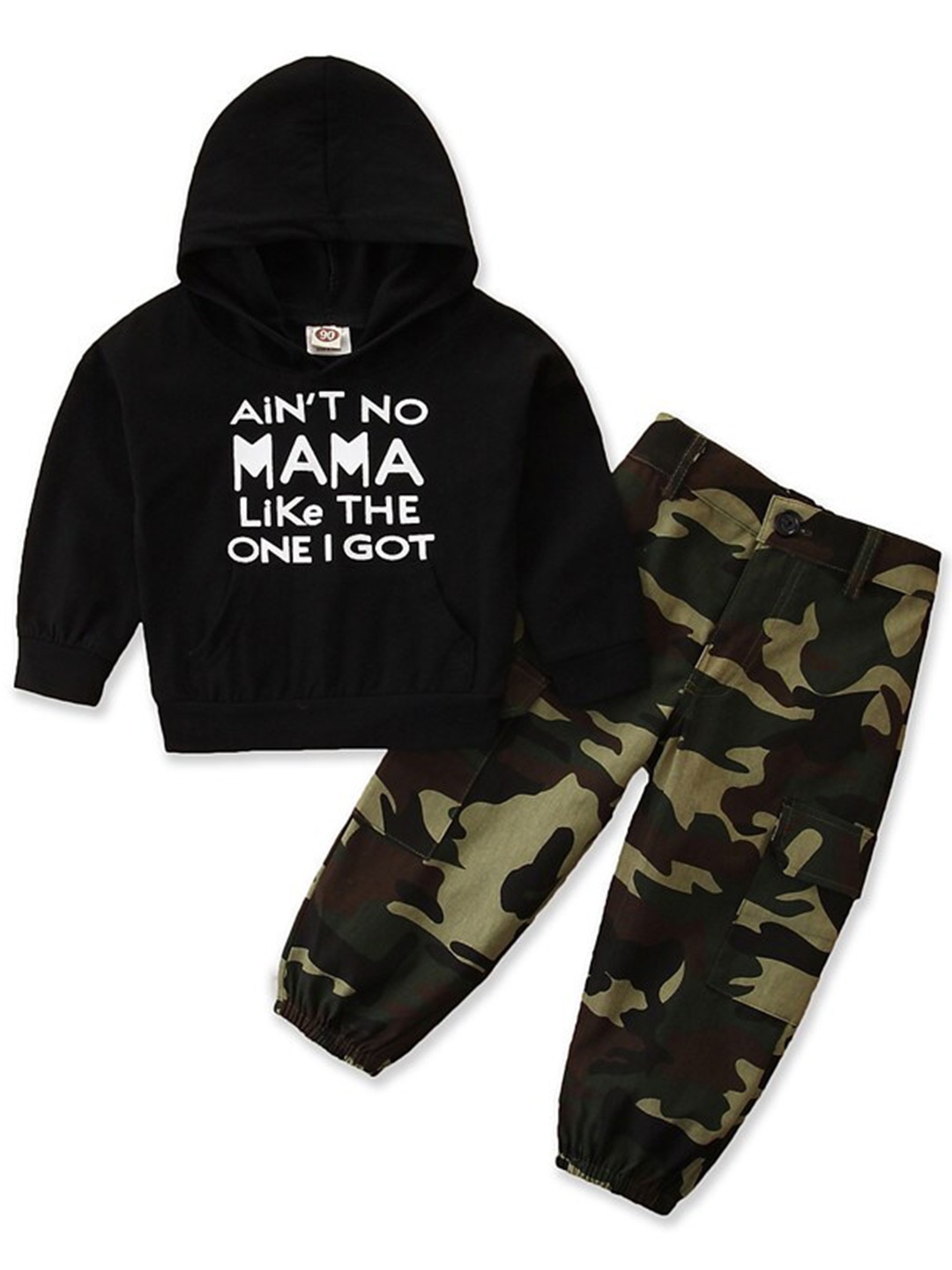 

StyleCast Boys Black Typography Printed Sweatshirt with Trousers