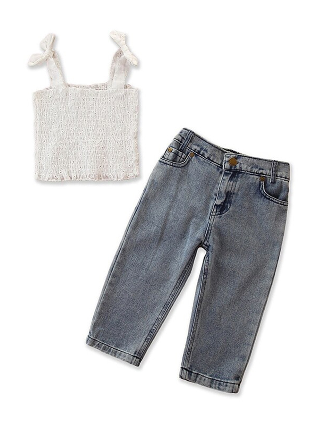 

StyleCast Girls White Top With Capris