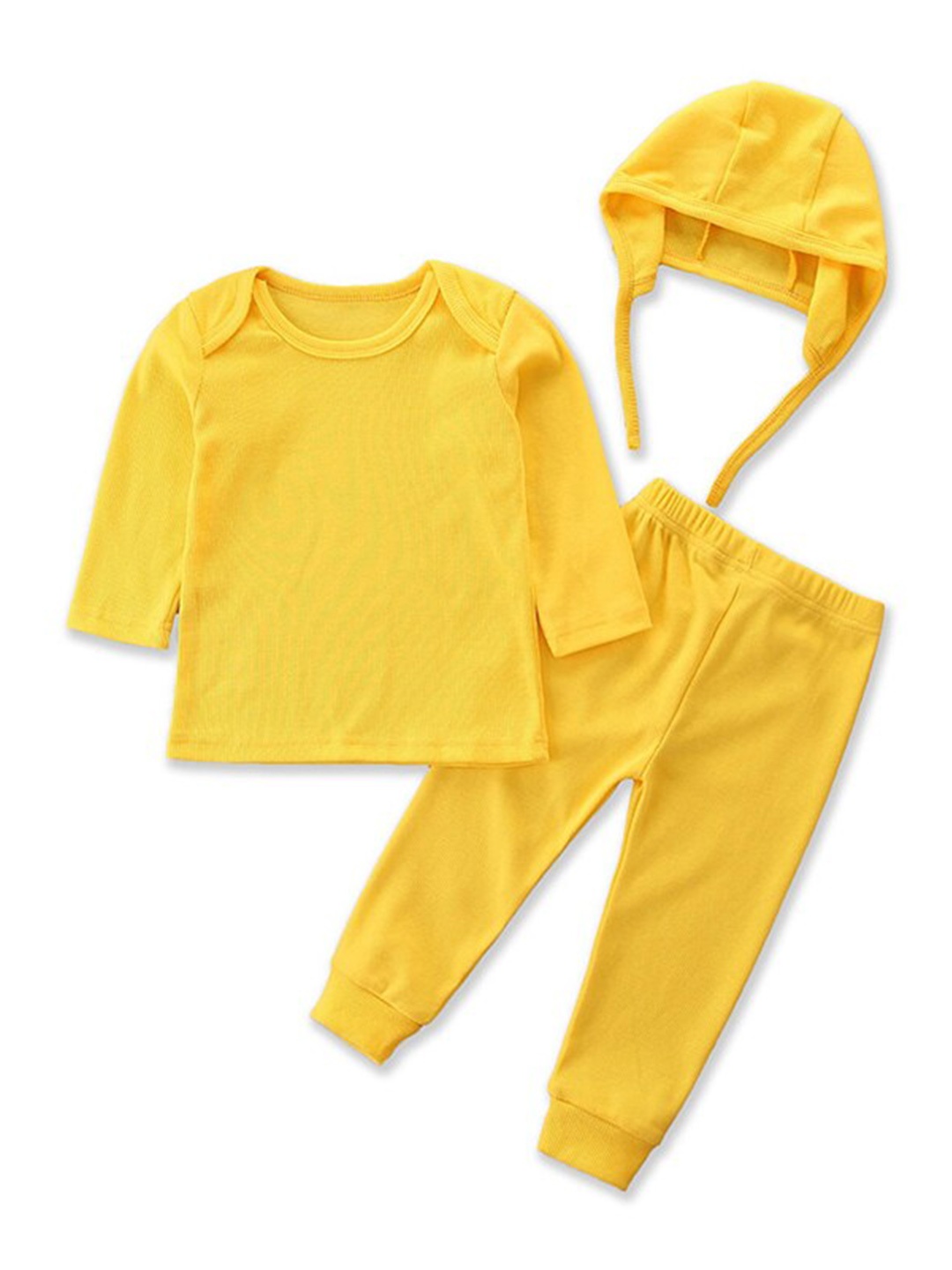 

StyleCast Girls Yellow T-shirt With Joggers & Cap