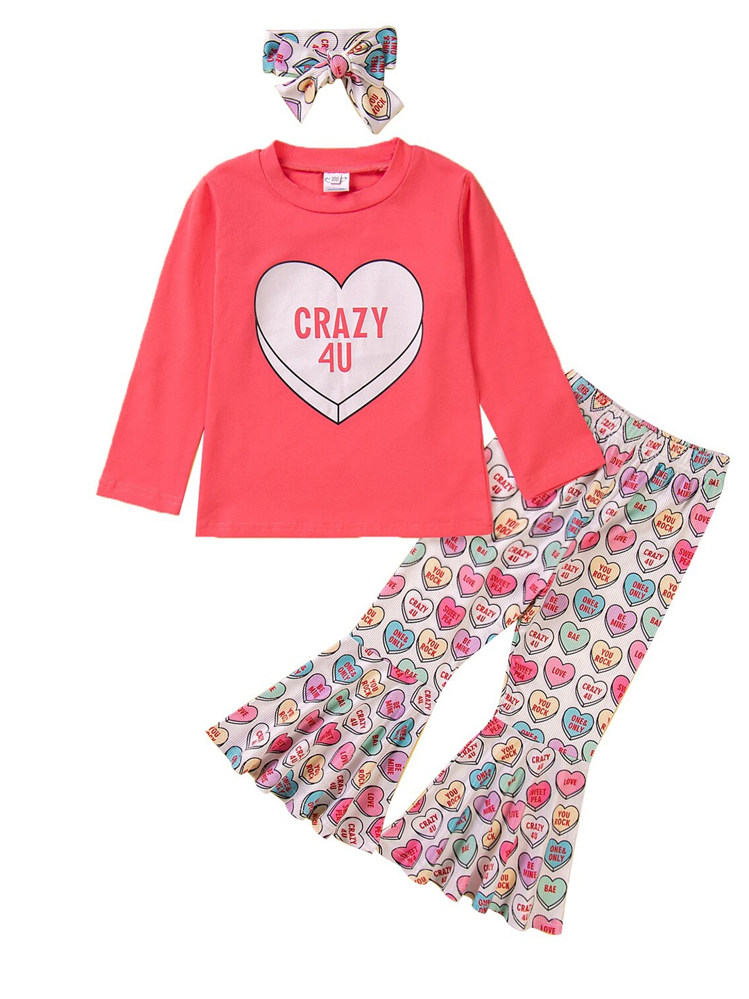 

StyleCast Girls Pink Printed T-shirt With Palazzos