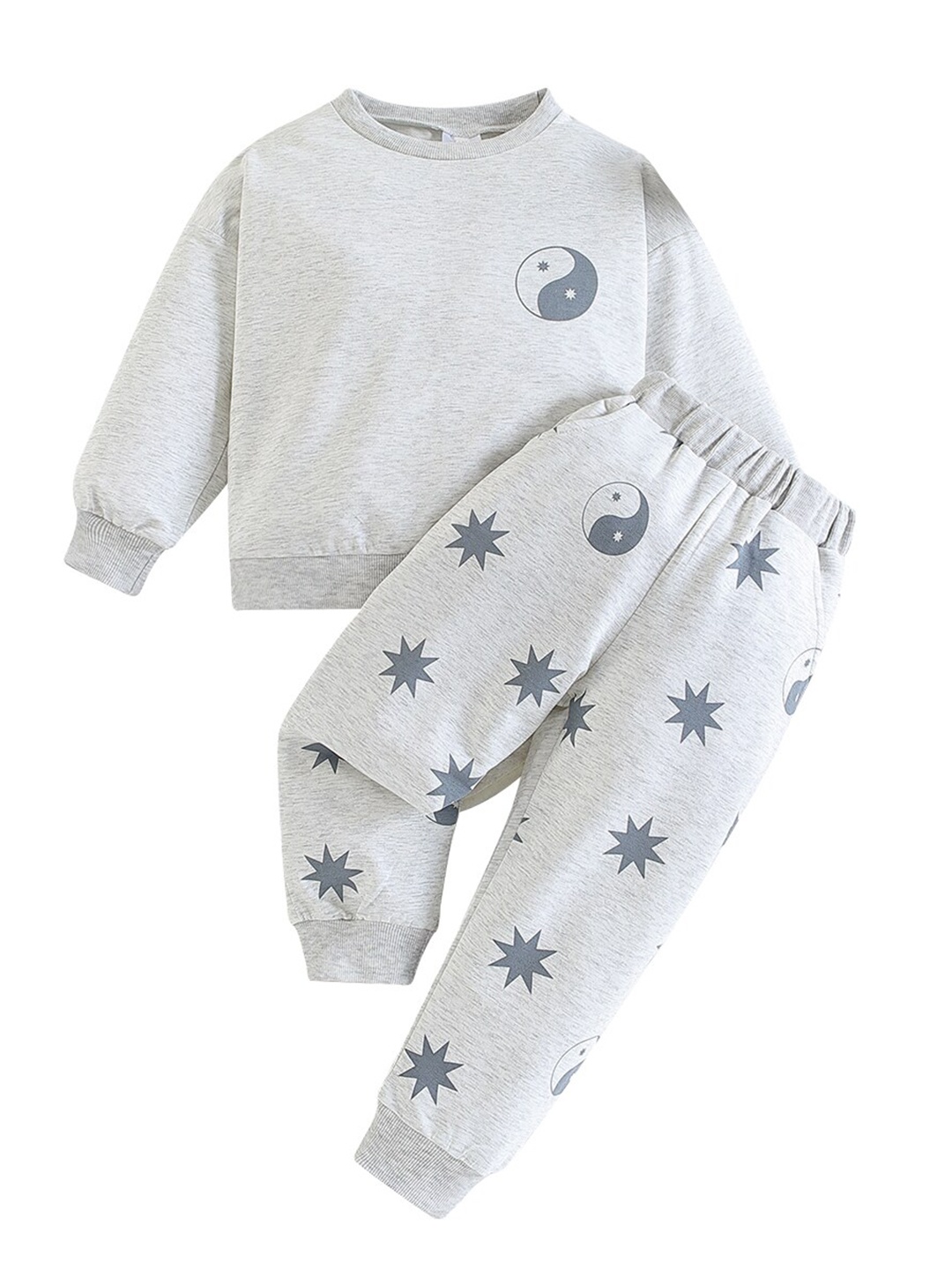 

StyleCast Boys Grey Printed Top with Pyjamas