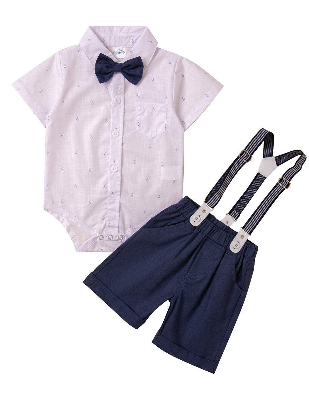 

StyleCast Boys White & Blue Shirt With Shorts