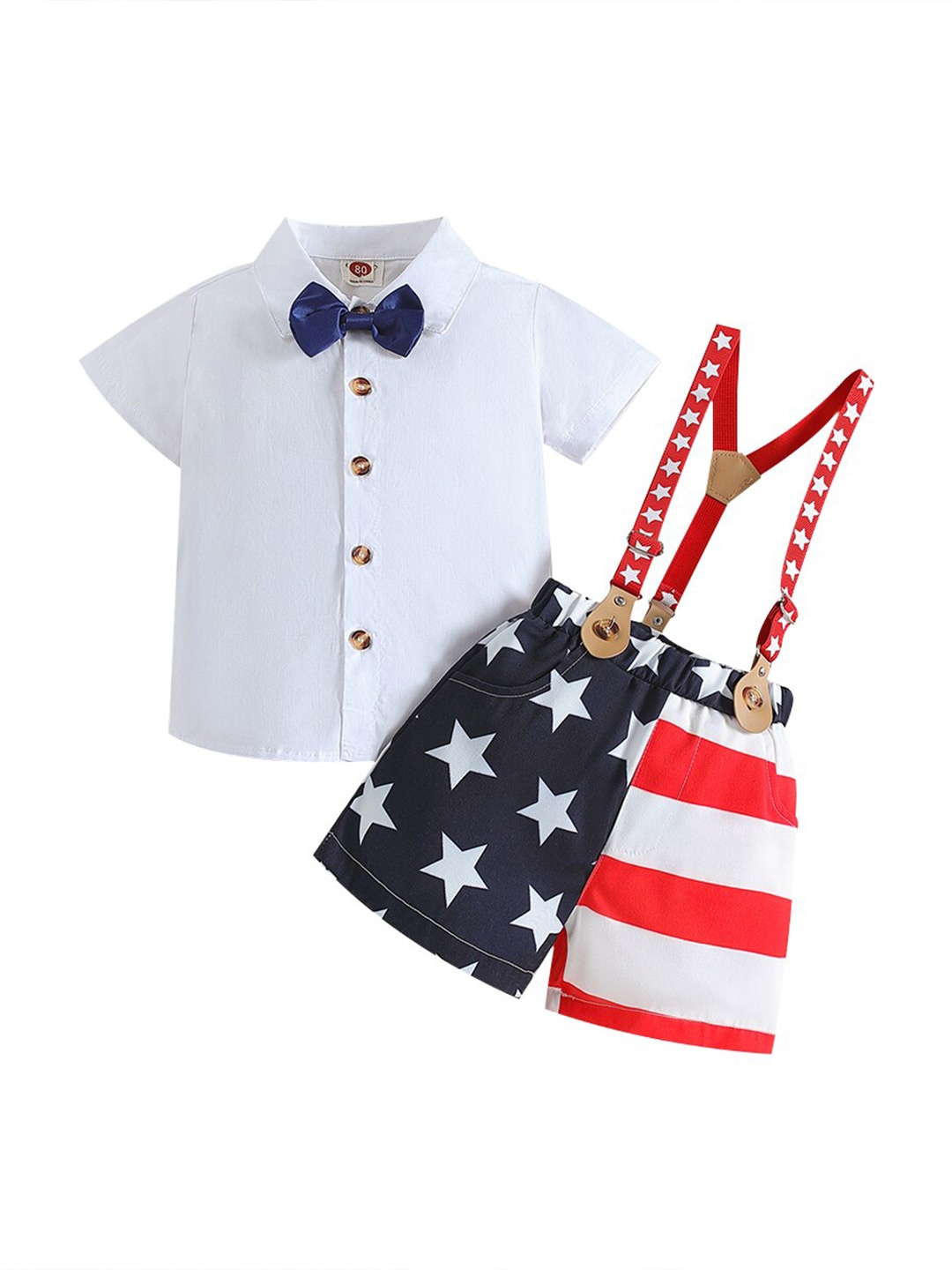 

StyleCast Boys White & Blue Shirt with Shorts