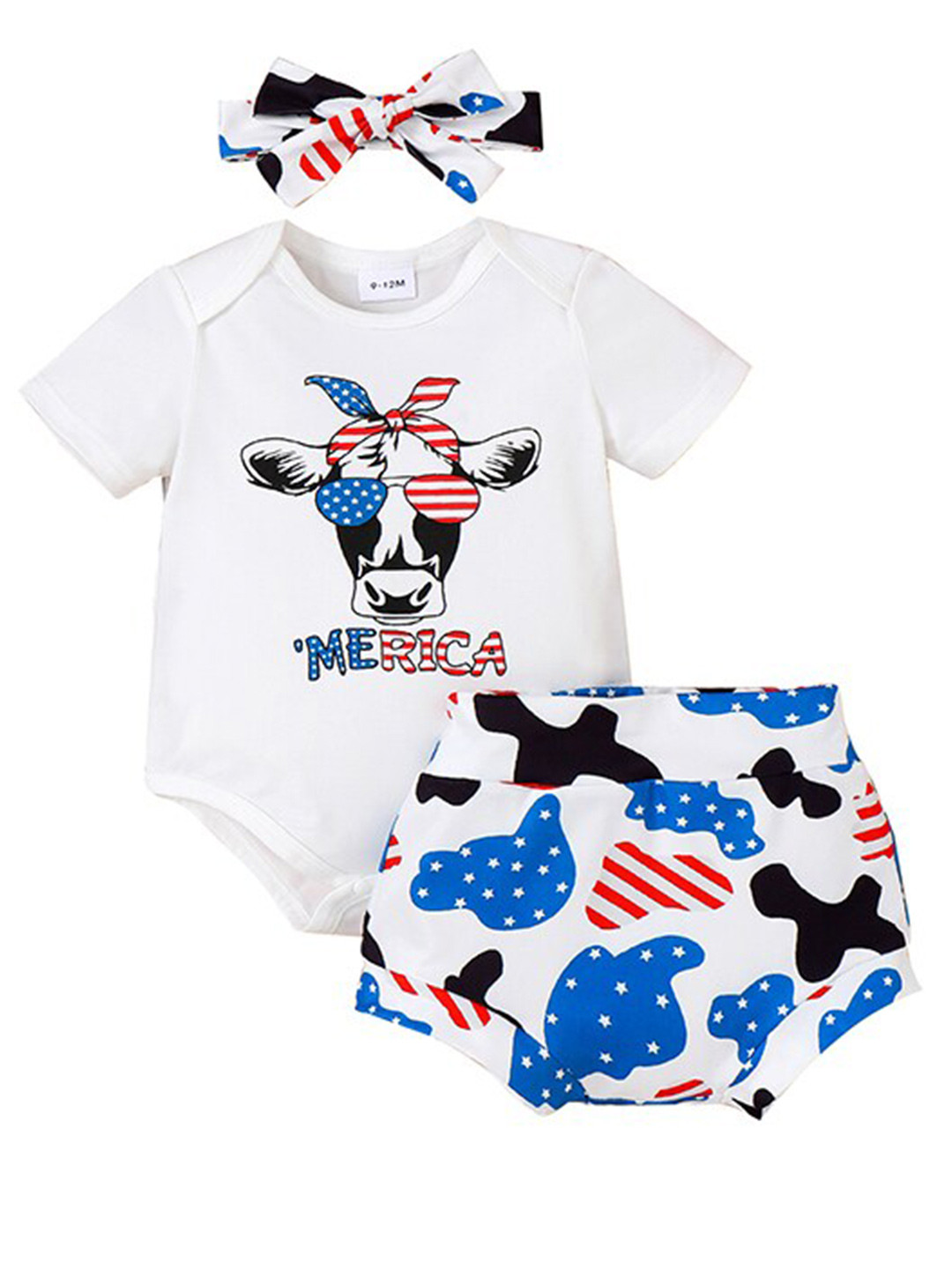

StyleCast Boys White & Blue Printed T-shirt with Shorts