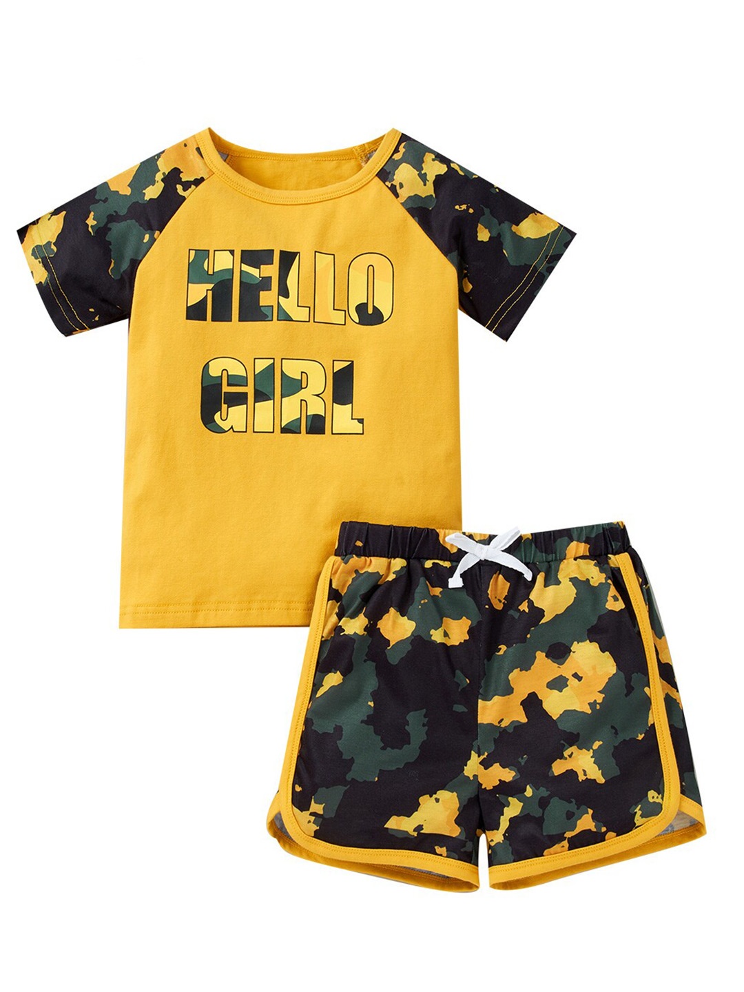 

StyleCast Boys Printed T-shirt with Shorts, Yellow