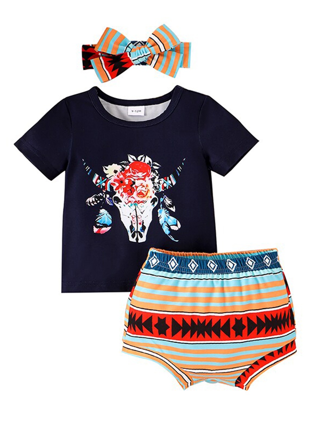 

StyleCast Boys Black Printed T-shirt with Shorts