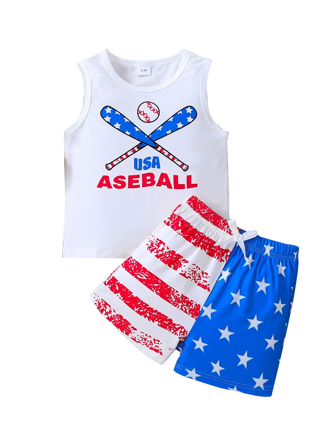

StyleCast Boys White Printed T-shirt With Shorts