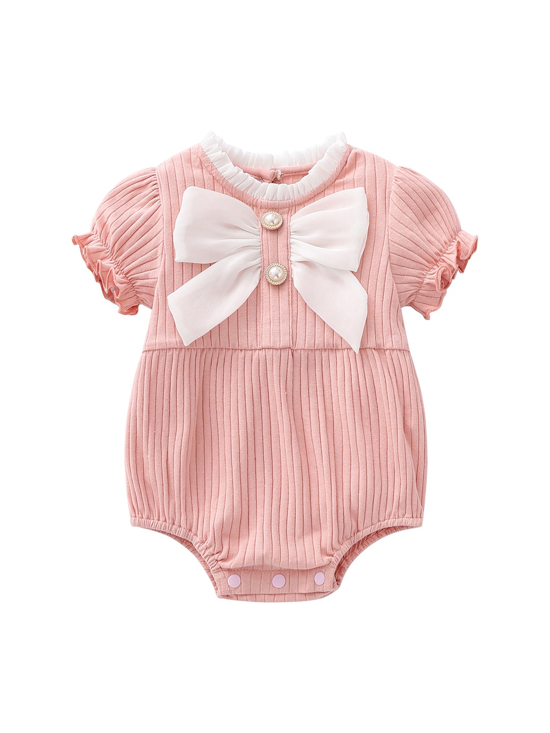 

StyleCast Infant Girls Pink Self-Design Cotton Bodysuit