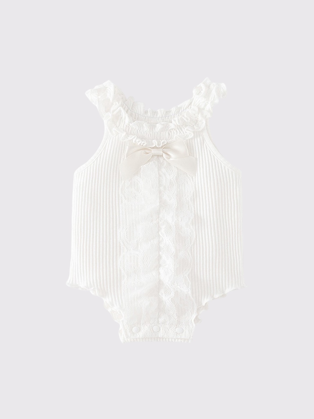 

StyleCast Infant Girls White Sleeveless Cotton Bodysuit