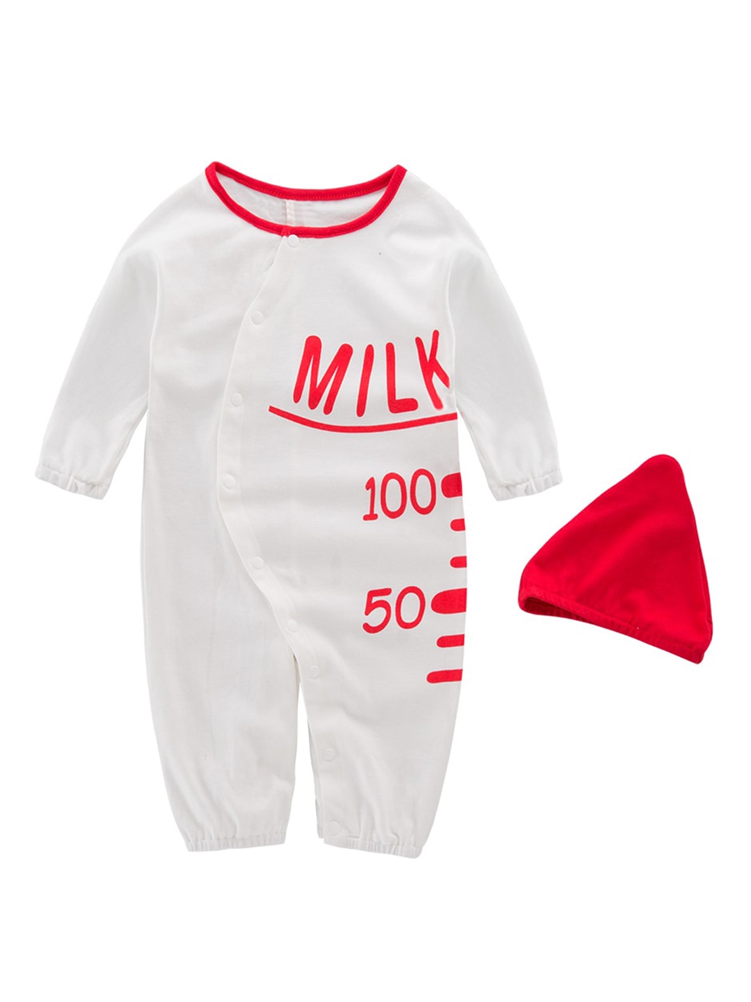 

StyleCast Infants White Typography Printed Cotton Romper