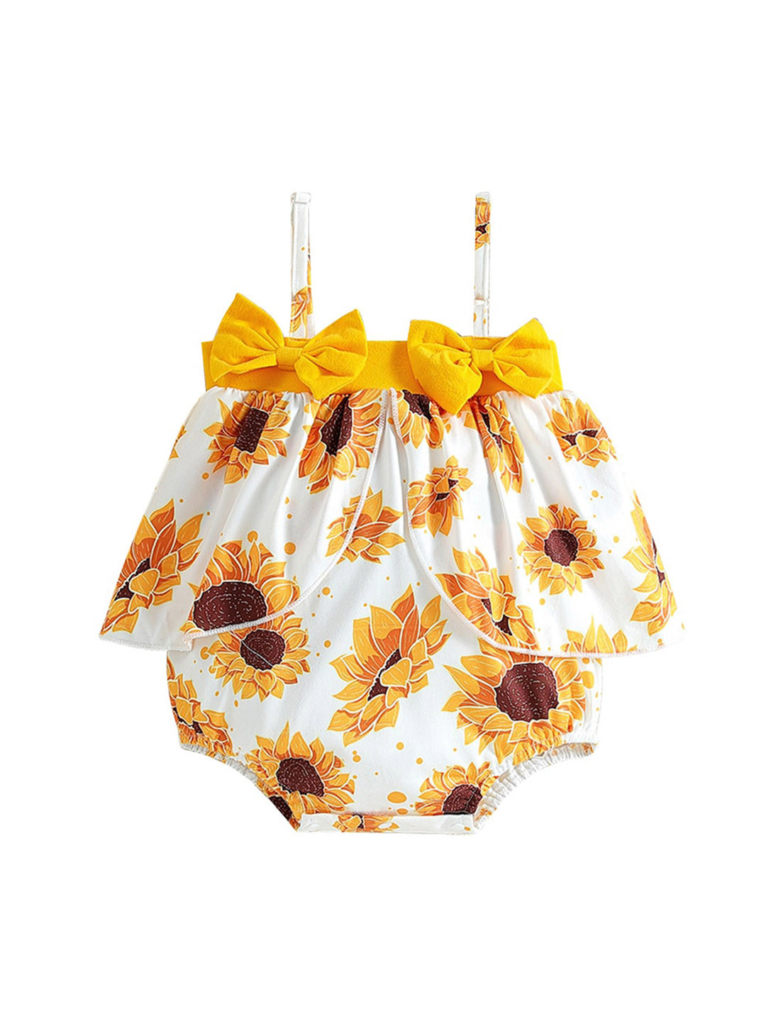 

StyleCast Kids Infant Girls Printed Sleeveless Bodysuit, Yellow