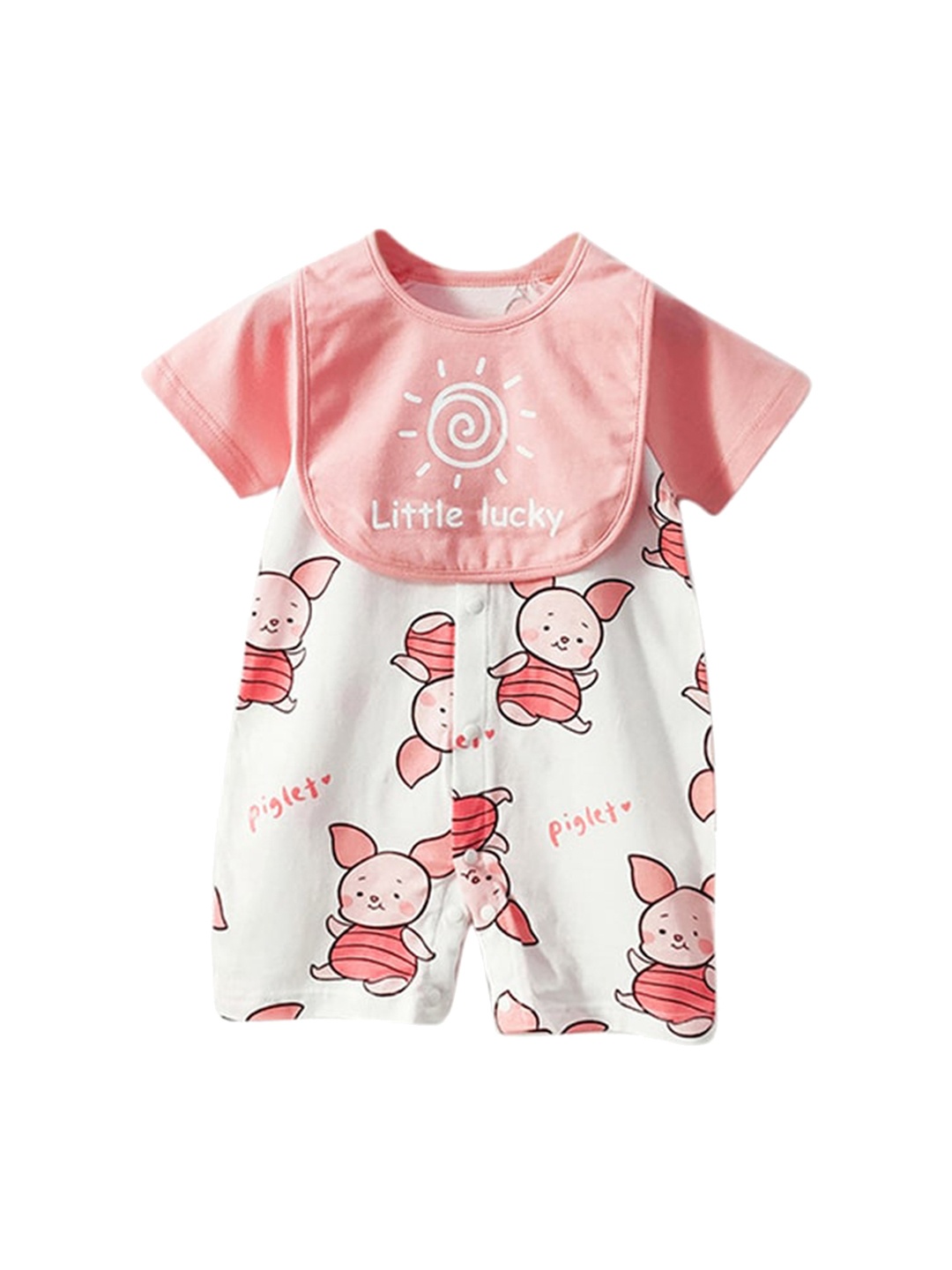 

StyleCast Infants Girls Pink Printed Cotton Bodysuit