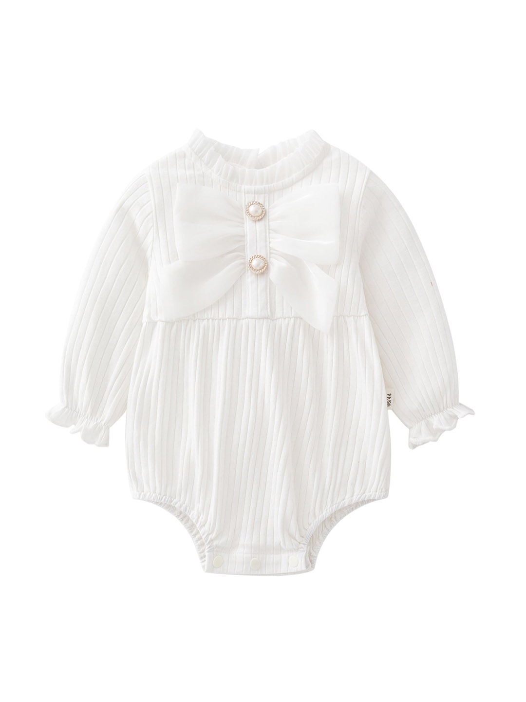 

StyleCast Infant Girls White Ribbed Cotton Bodysuit