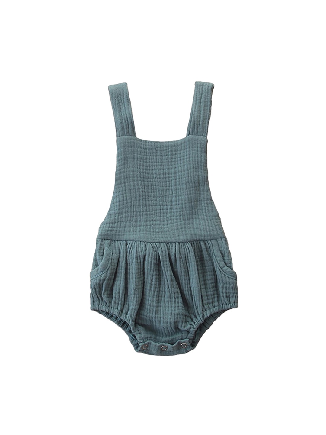 

StyleCast Infants Girls Blue Cotton Rompers