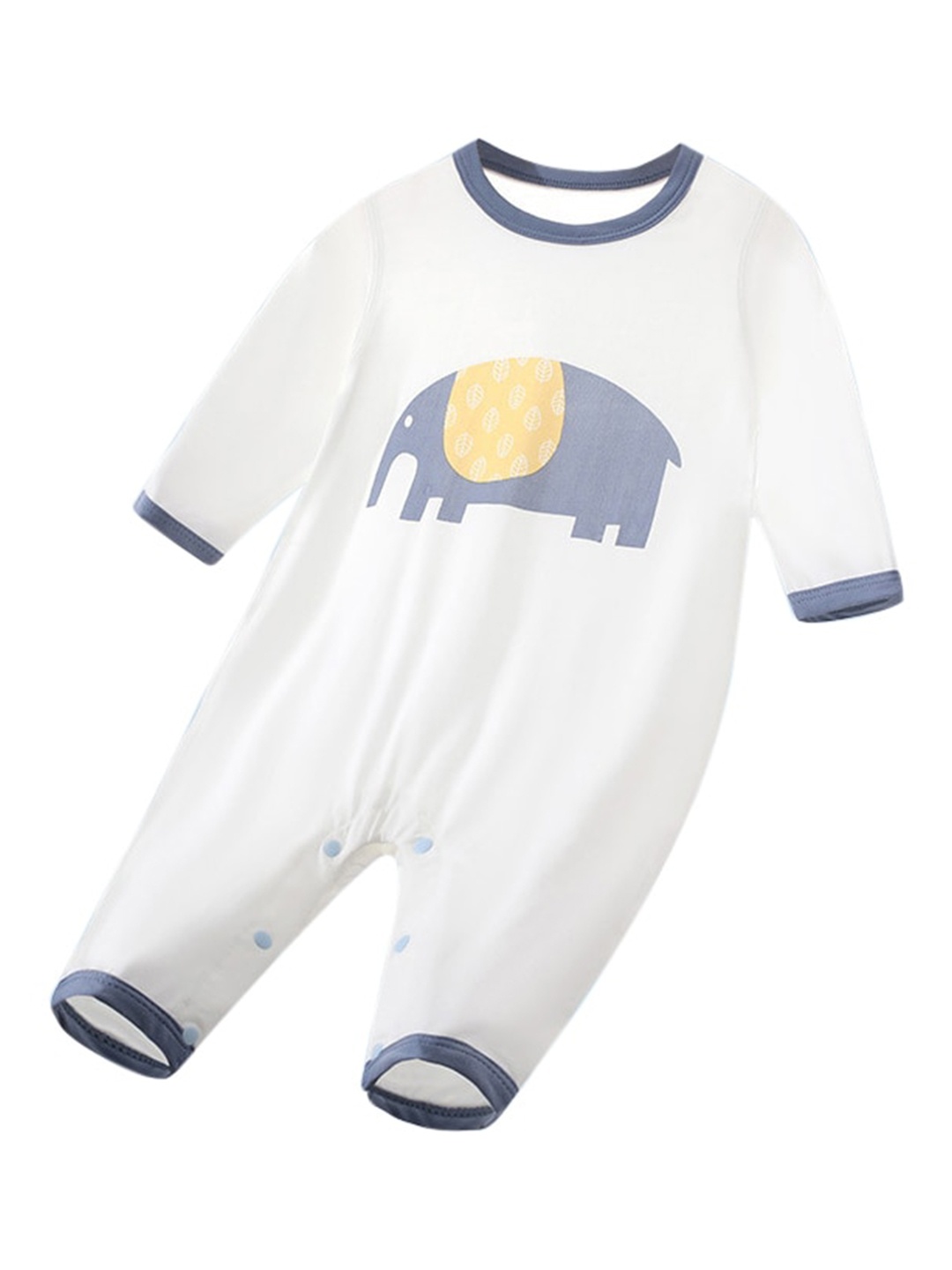 

StyleCast Boys Conversational Printed Cotton Rompers, White