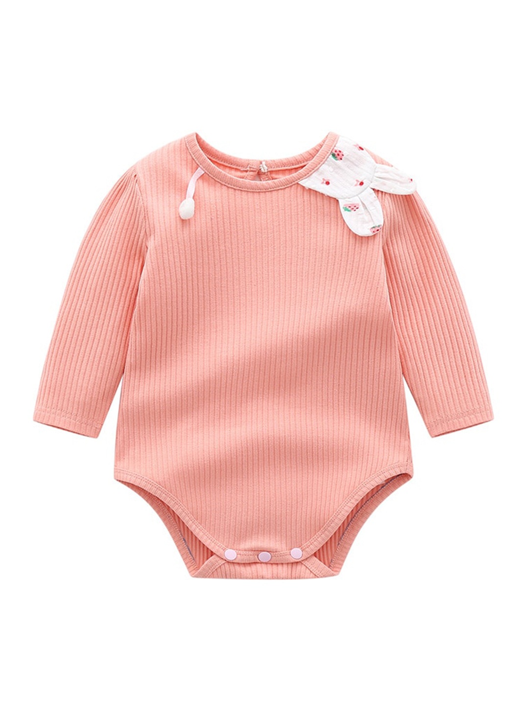 

StyleCast Infants Girls Pink Ribbed Cotton Bodysuit