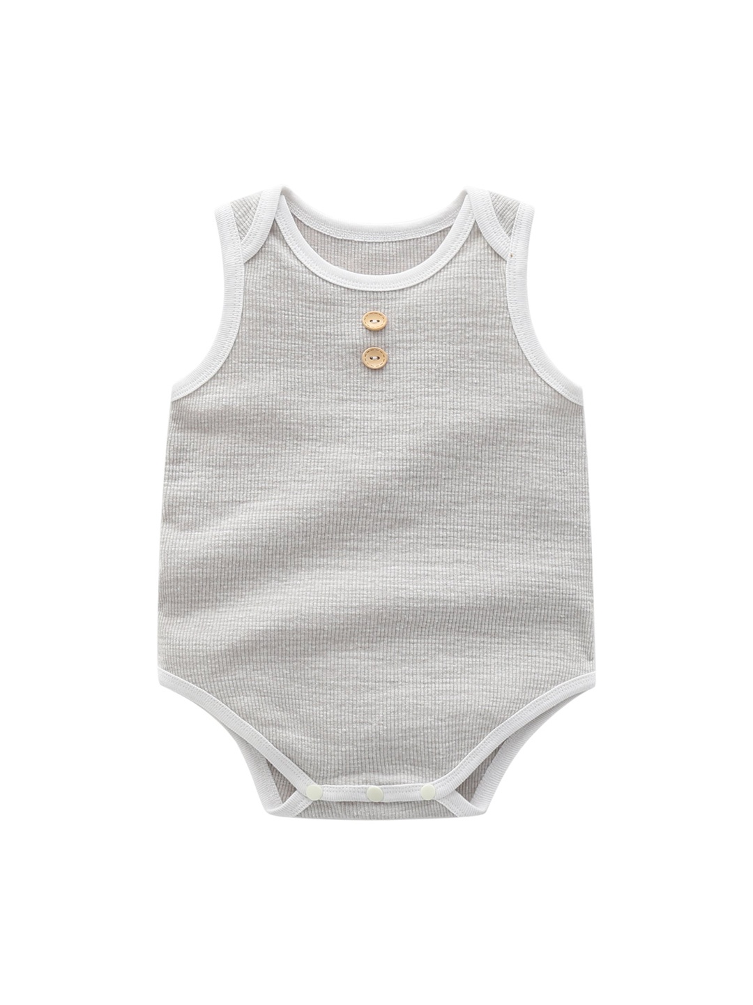 

StyleCast Infant Boys Grey Striped Sleeveless Bodysuit
