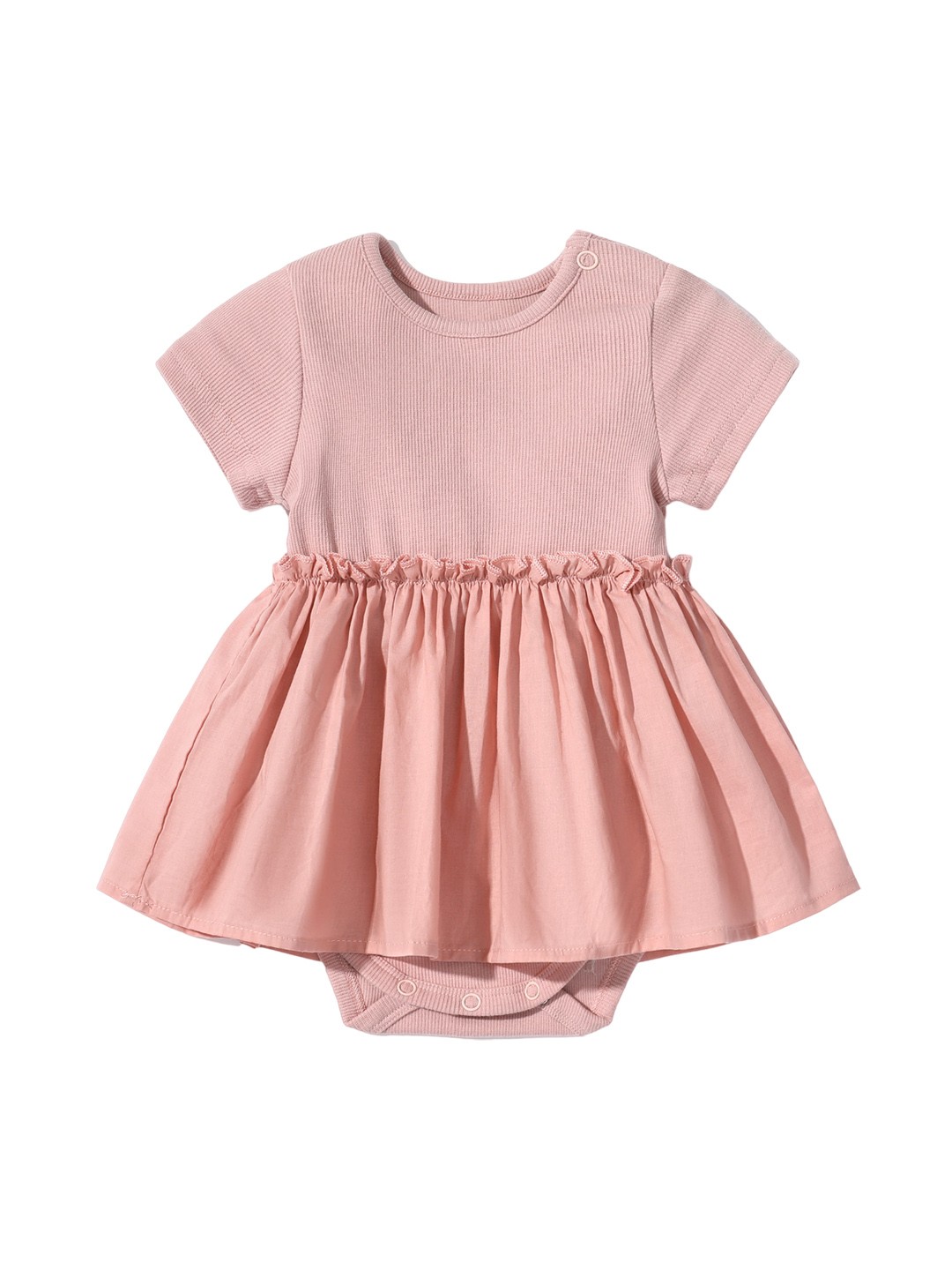 

StyleCast Pink Infant Girls Gathered Detail Cotton Bodysuit