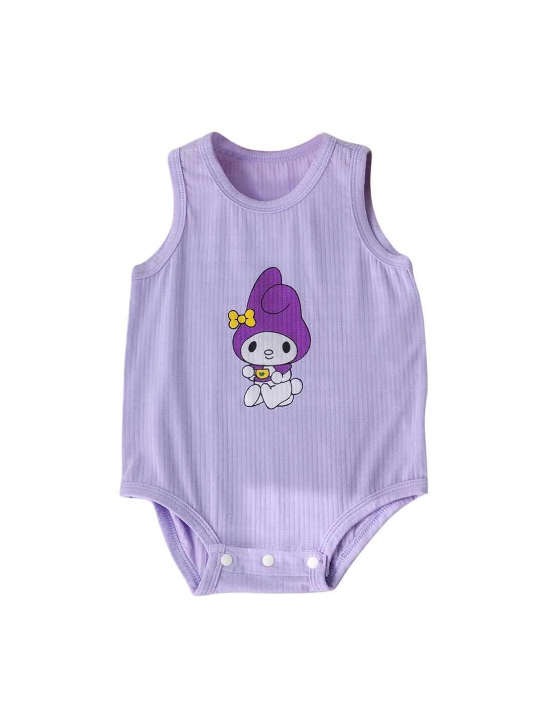 

StyleCast Infant Boys Purple Printed Sleeveless Cotton Bodysuit