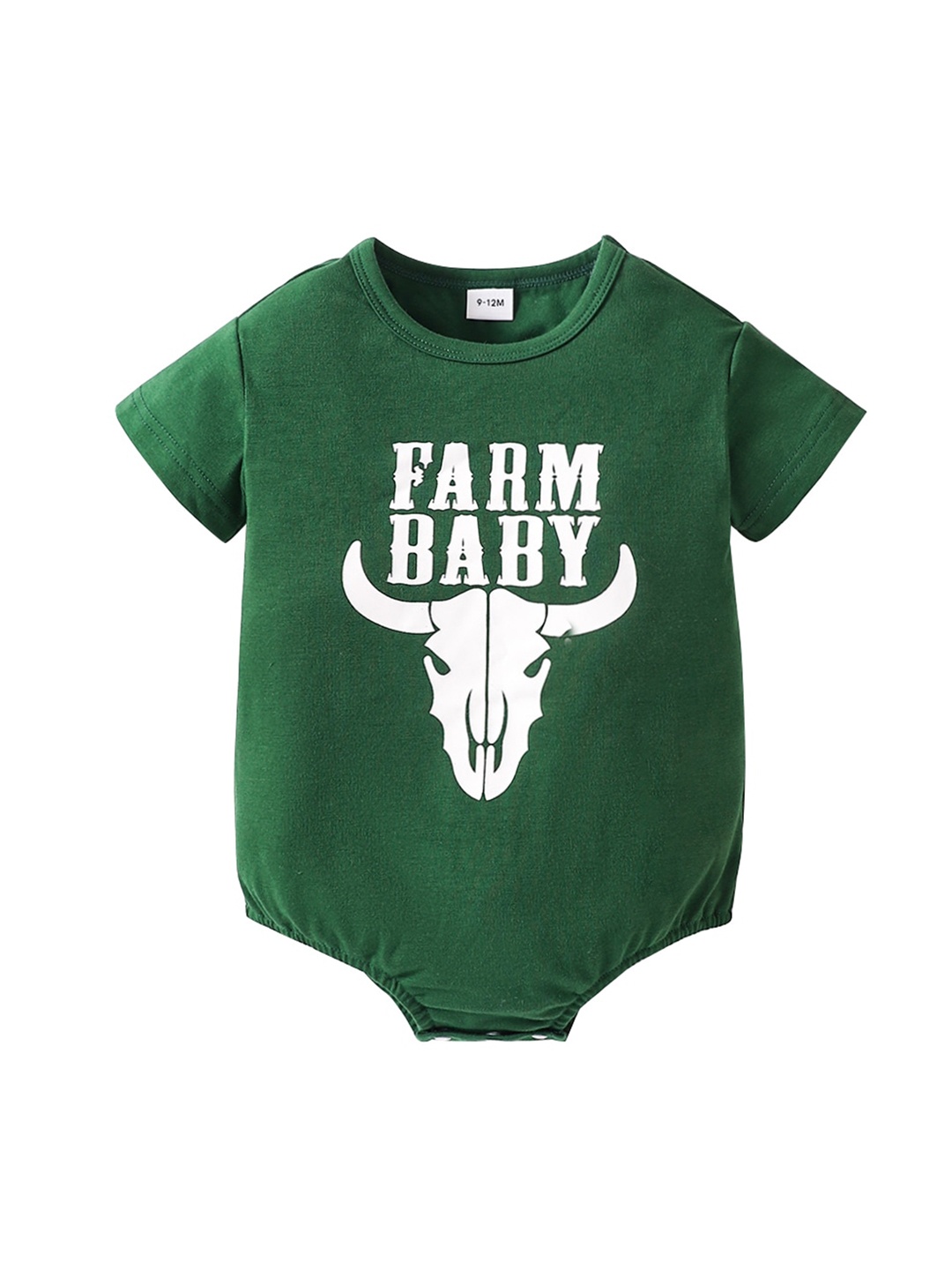 

StyleCast Green Infants Boys Farm Baby Printed Bodysuit