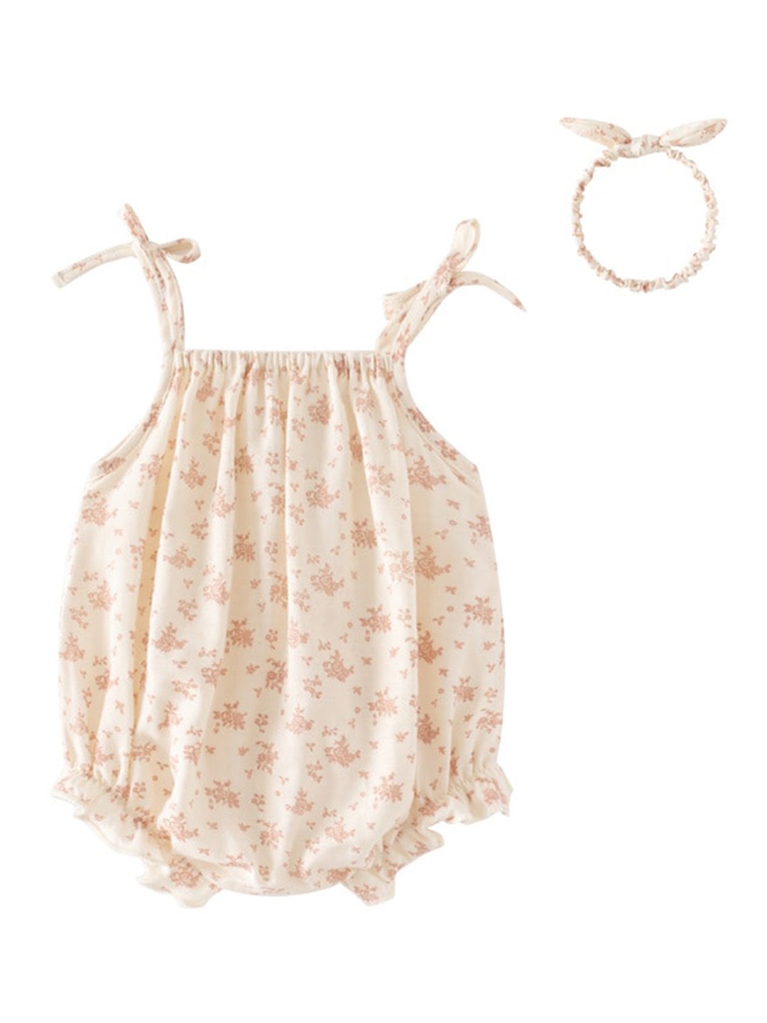 

StyleCast Infant Girls Beige Printed Cotton Bodysuit