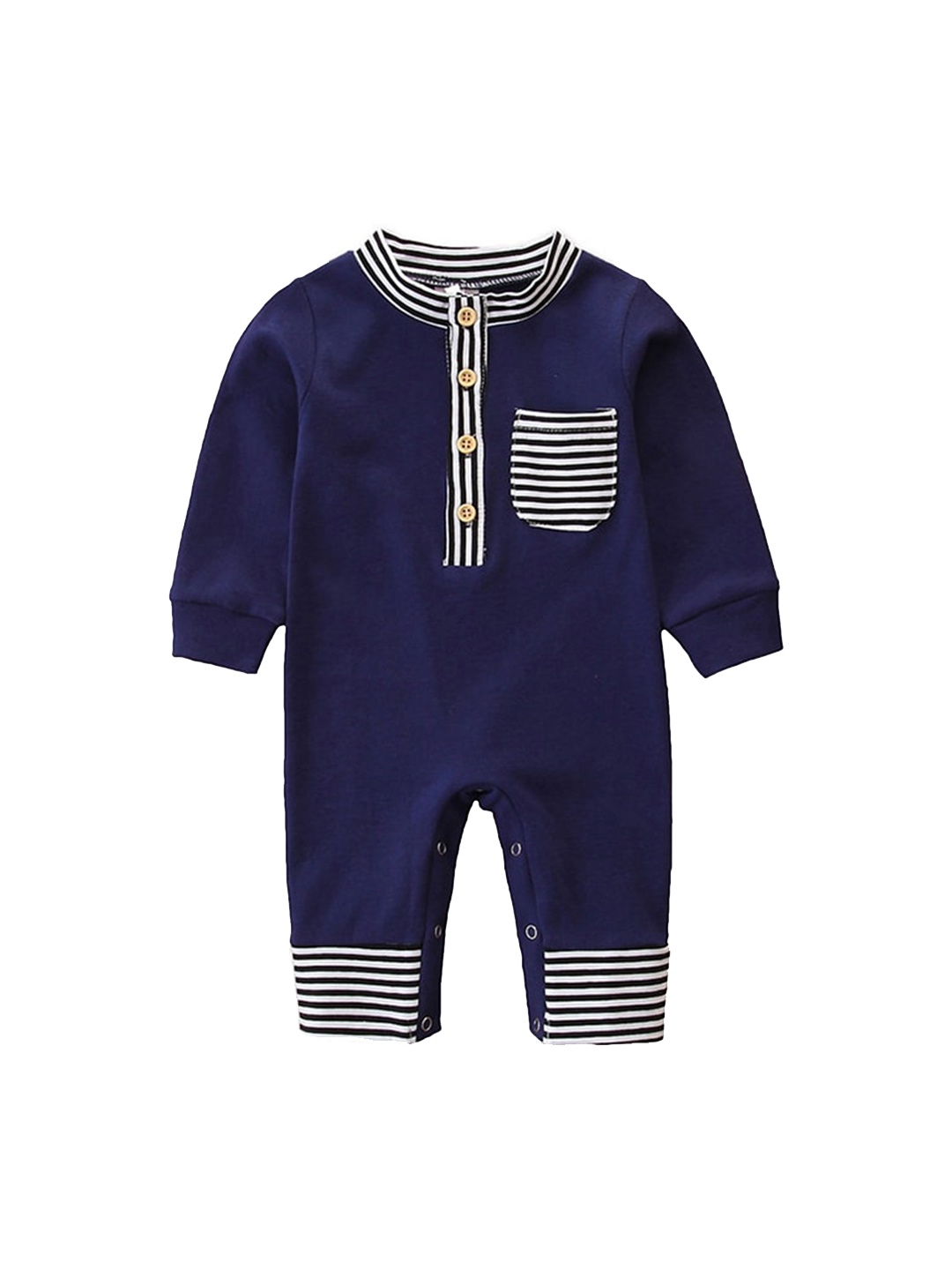 

StyleCast Infant Girls Navy Blue Cotton Rompers