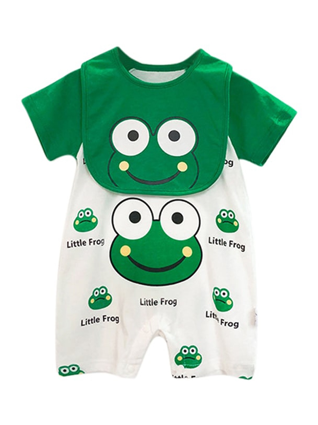 

StyleCast Infant Boys Green Printed Cotton Rompers