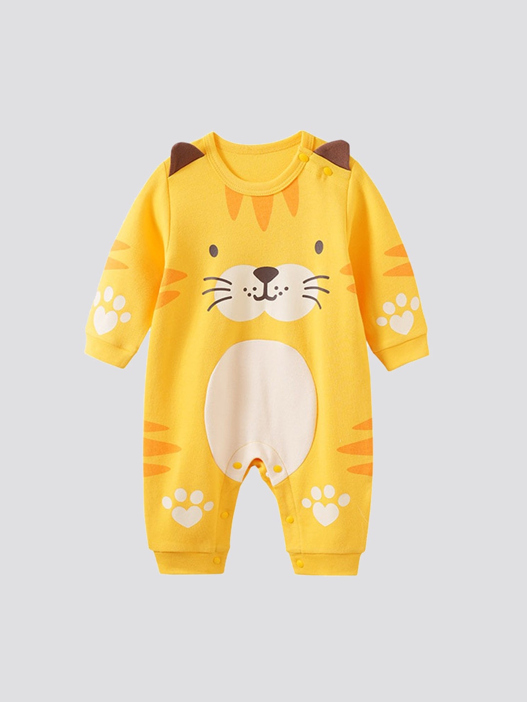 

StyleCast Infant Boys Yellow Printed Cotton Romper