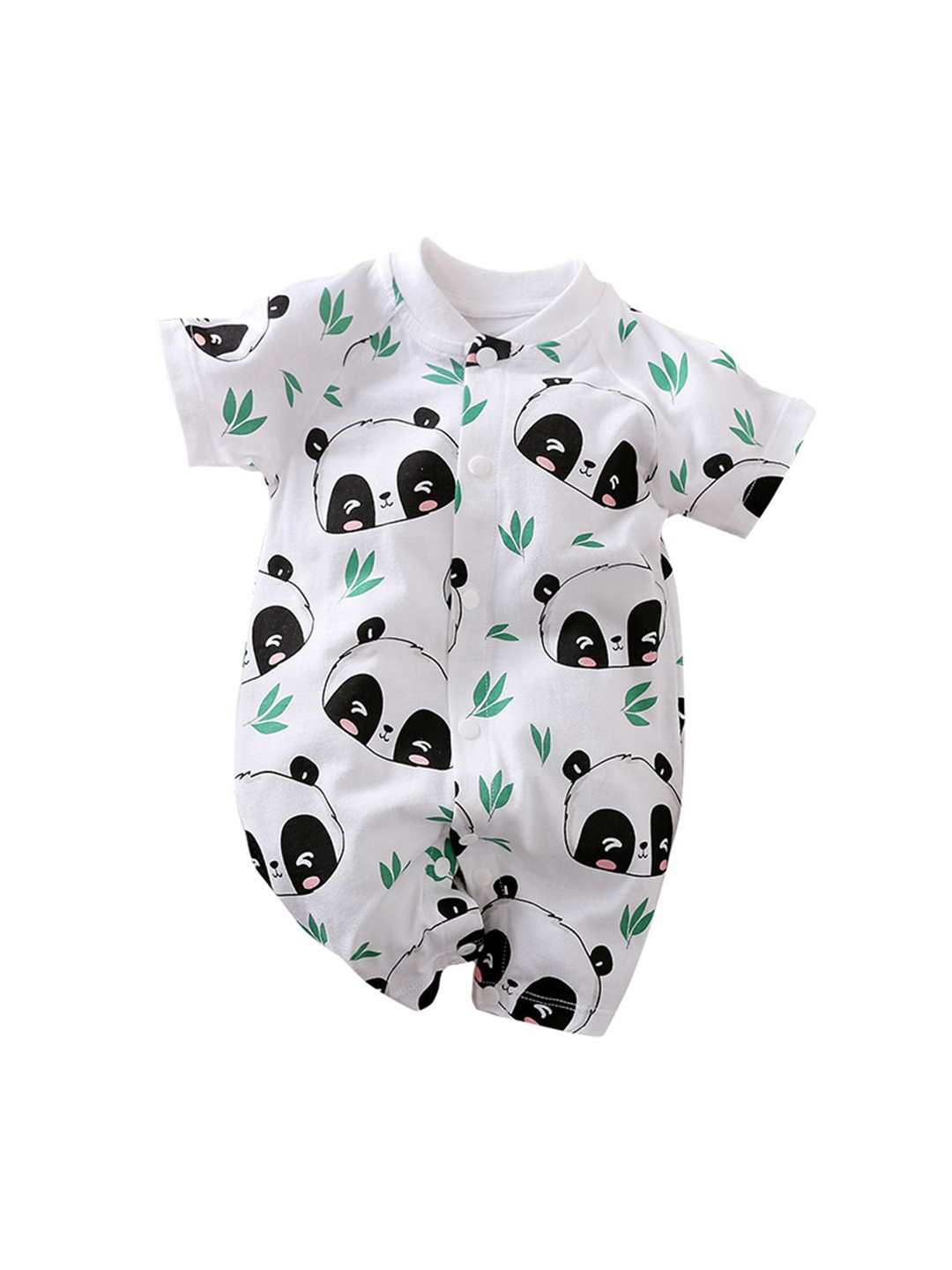 

StyleCast White Infants Kids Printed Cotton Rompers