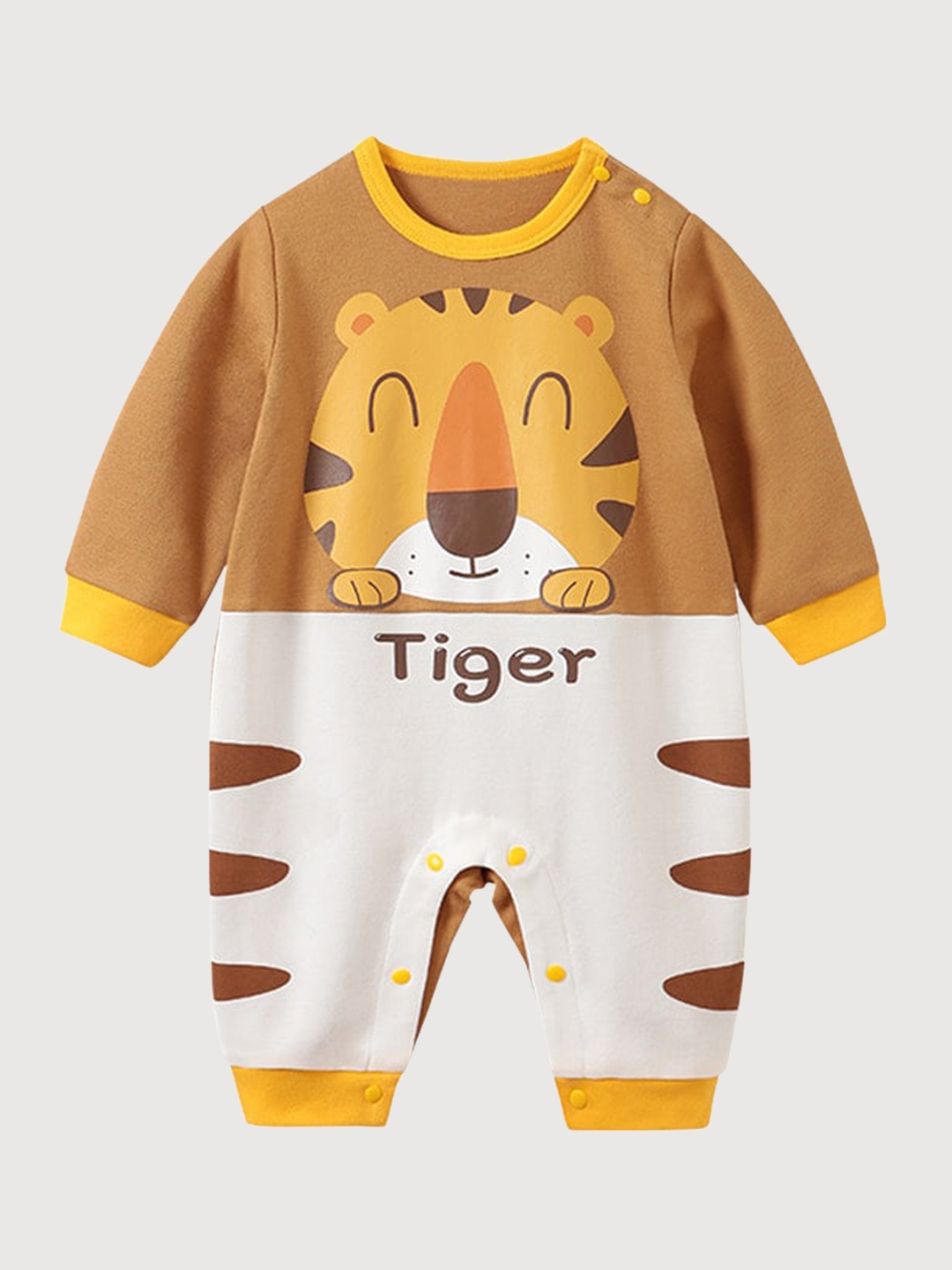 

StyleCast Infant Boys Yellow Printed Cotton Rompers