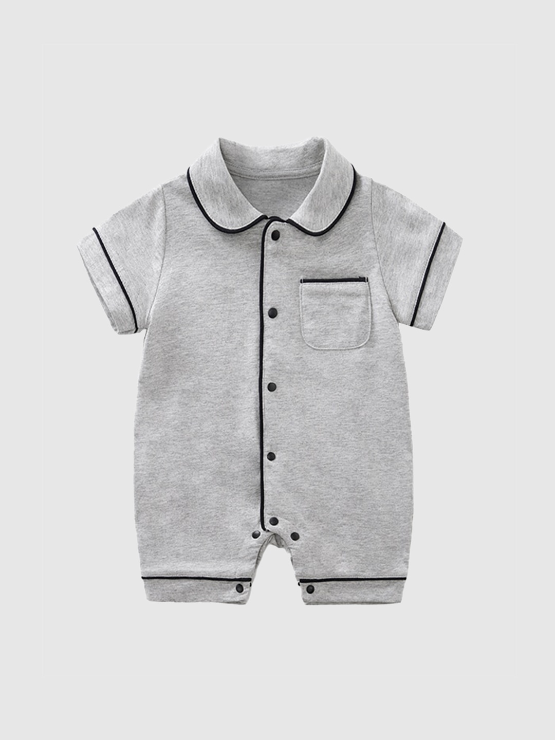 

StyleCast Grey Infant Boys Cotton Rompers