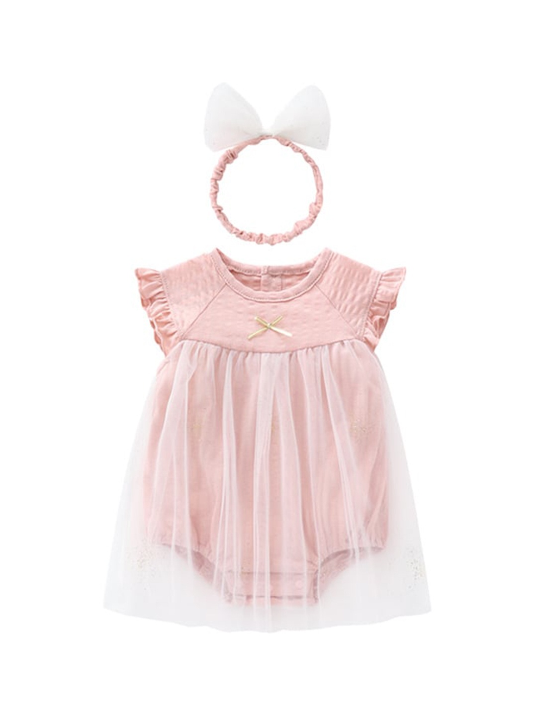 

StyleCast Infants Girls Pink Round Neck Cotton Bodysuit
