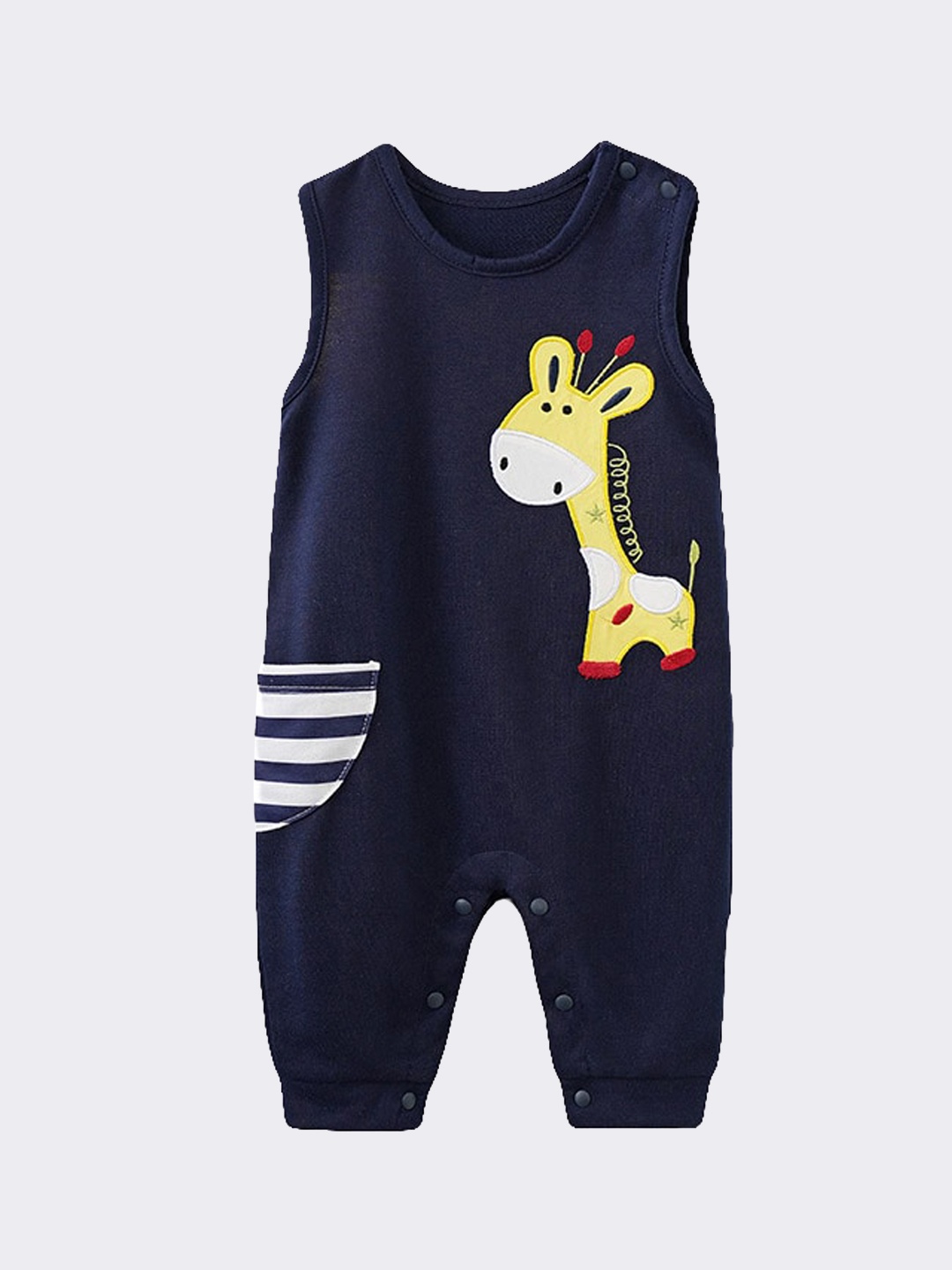 

StyleCast Infant Boys Navy Blue Embroidered Romper