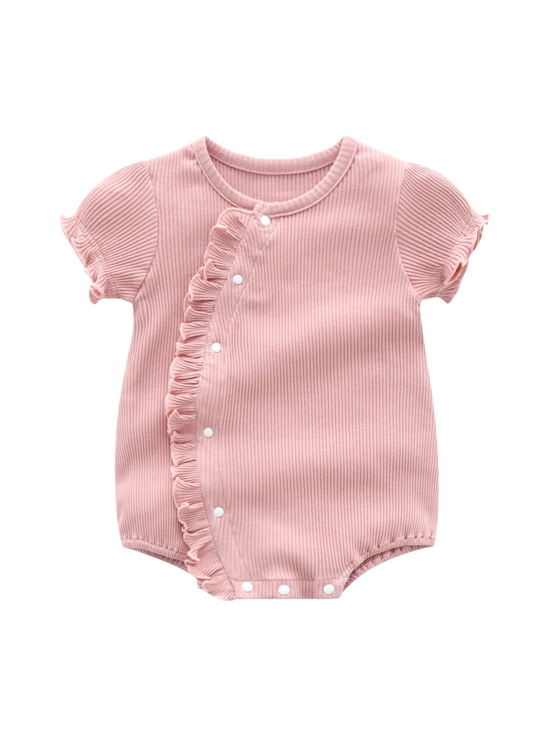 

StyleCast Pink Infants Ruffled Cotton Bodysuit