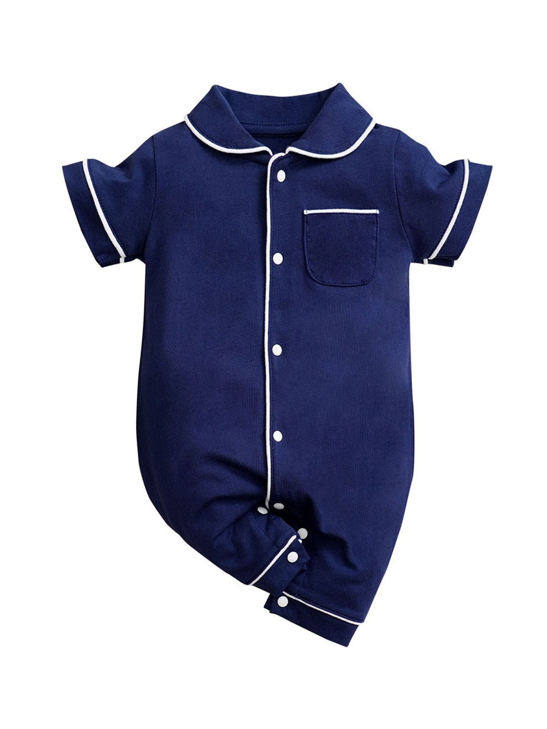 

StyleCast Infant Boys Navy Blue Cotton Romper