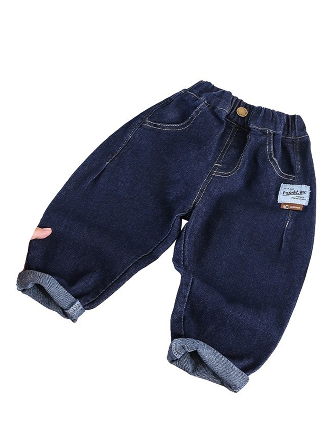 

StyleCast Boys Blue Relaxed Fit Mid-Rise Clean Look Stretchable Jeans