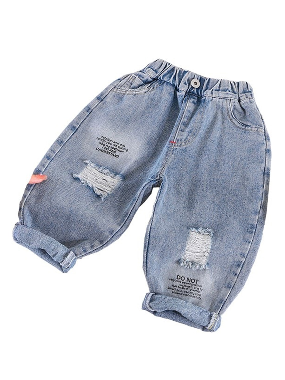 

StyleCast Boys Blue Relaxed Fit Mildly Distressed Heavy Fade Stretchable Jeans