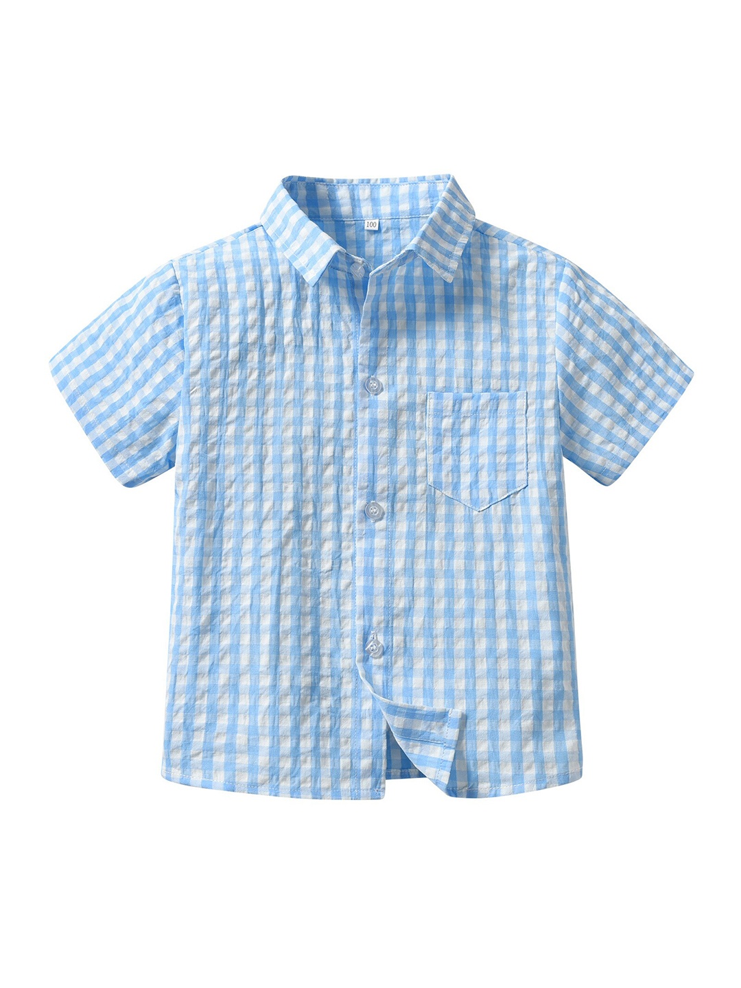 

StyleCast Boys Blue Checked Cotton Casual Shirt