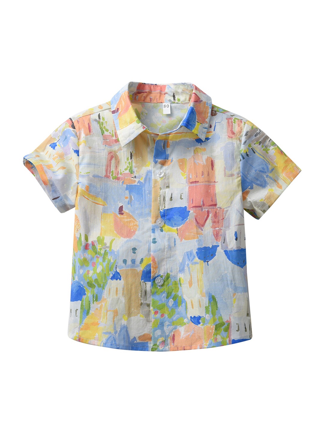 

StyleCast Boys White & Yellow Abstract Printed Cotton Casual Shirt