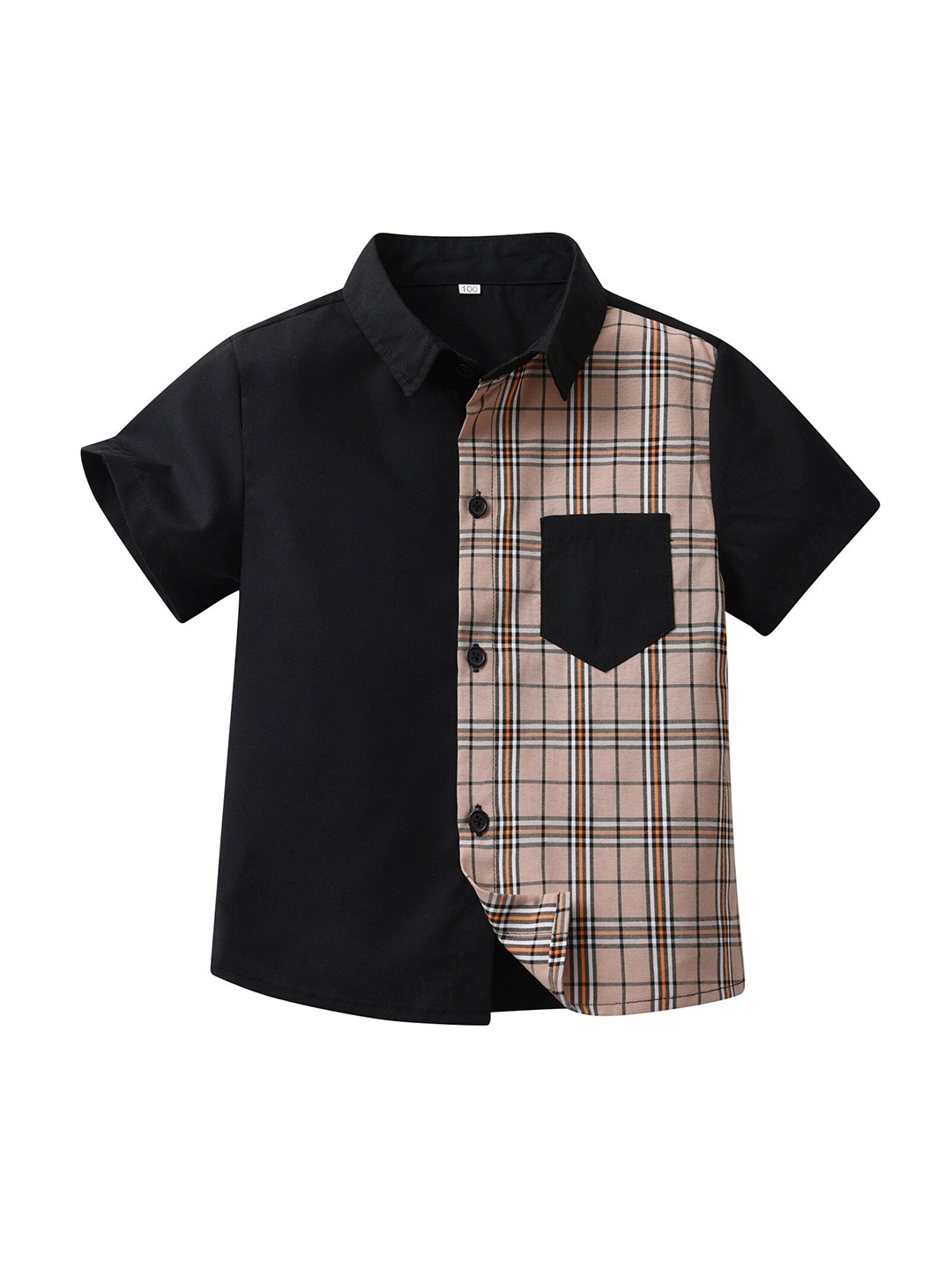 

StyleCast Boys Black & Beige Colourblocked Casual Shirt