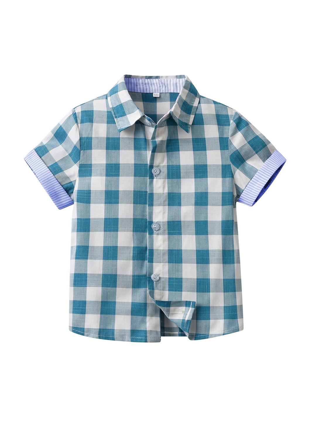 

StyleCast Boys Blue Buffalo Checked Casual Shirt