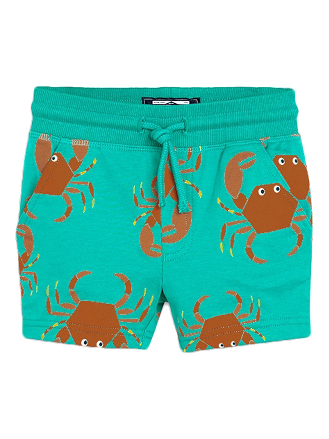 

StyleCast Boys Green Conversational Printed Skinny Fit Rapid-Dry Cotton Regular Shorts