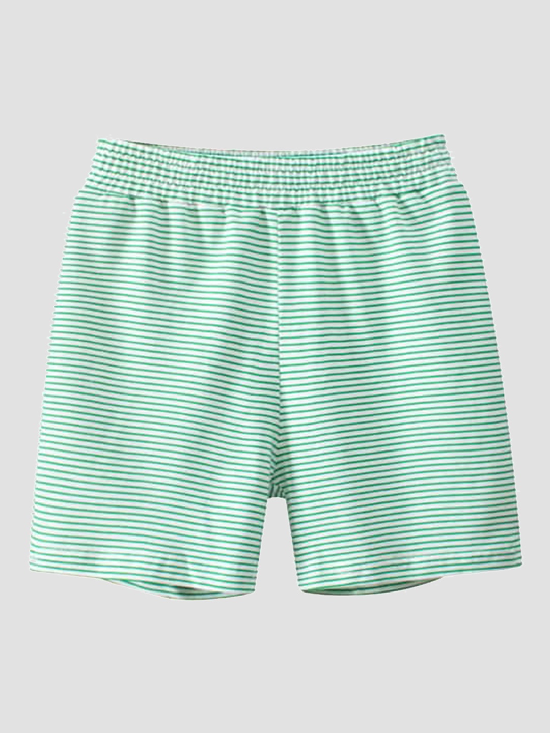 

StyleCast Boys Green Striped Rapid-Dry Shorts