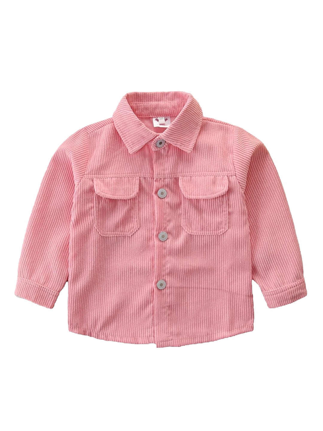 

StyleCast Girls Pink Self Design Windcheater Cotton Tailored Jacket